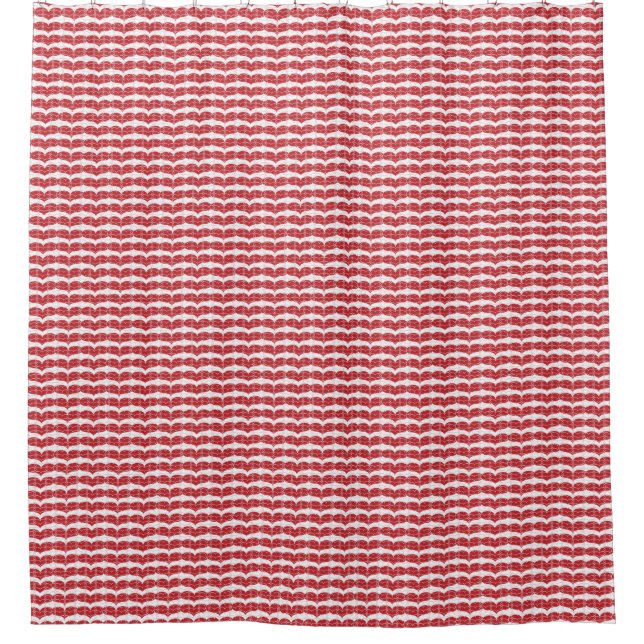 Heart pattern 2 shower curtain (Front)