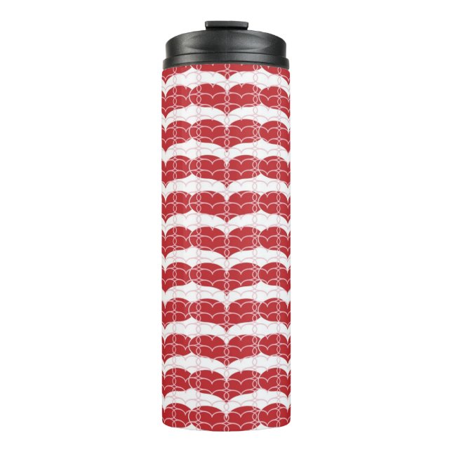 Heart pattern 2 thermal tumbler (Front)