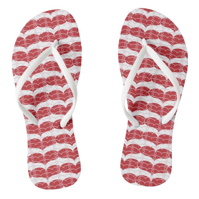 Heart pattern 2 thongs (Footbed)