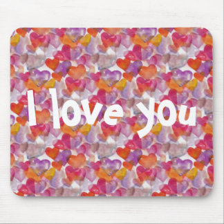 HEART Pattern ART 4 + your text Mouse Pad