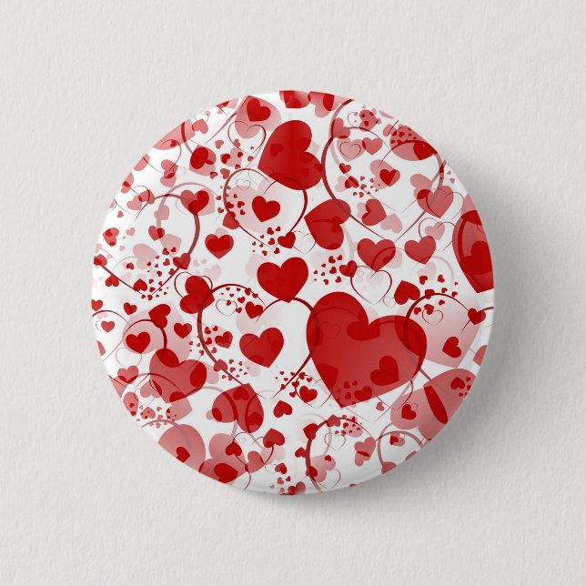 HEART pattern ART 7 6 Cm Round Badge (Front)