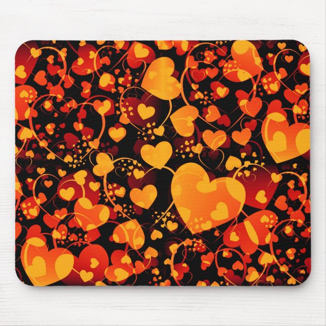 HEART pattern ART 8 Mouse Pad (Front)