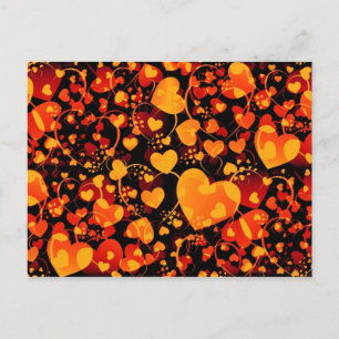 HEART pattern ART 8 Postcard