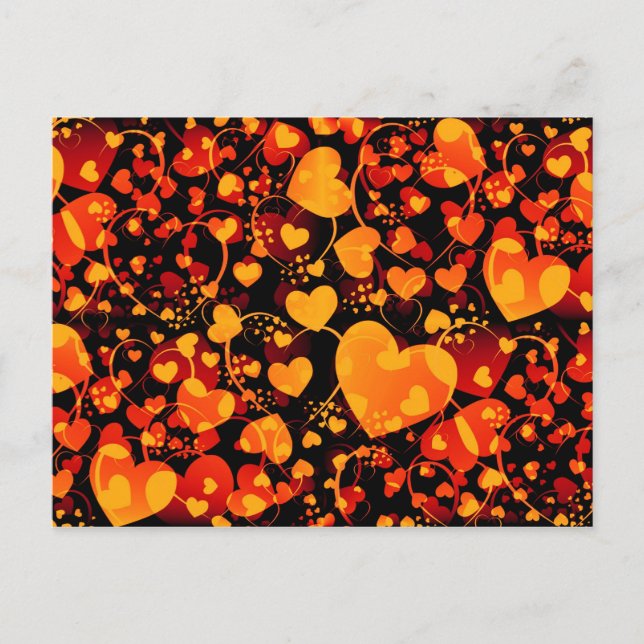 HEART pattern ART 8 Postcard (Front)