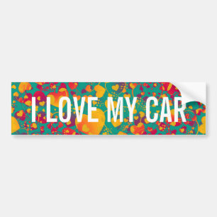 HEART pattern ART 9 Bumper Sticker