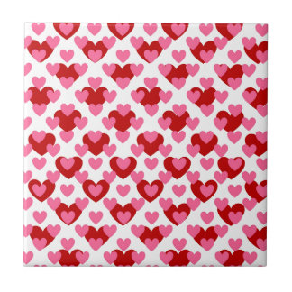 Heart Pattern Ceramic Tile