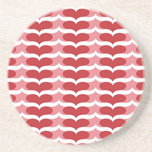 Heart pattern coaster (Front)