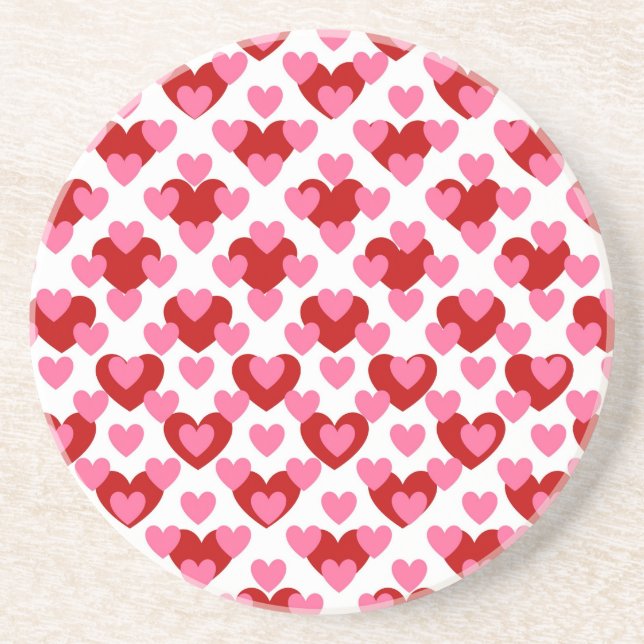 Heart Pattern Coaster (Front)