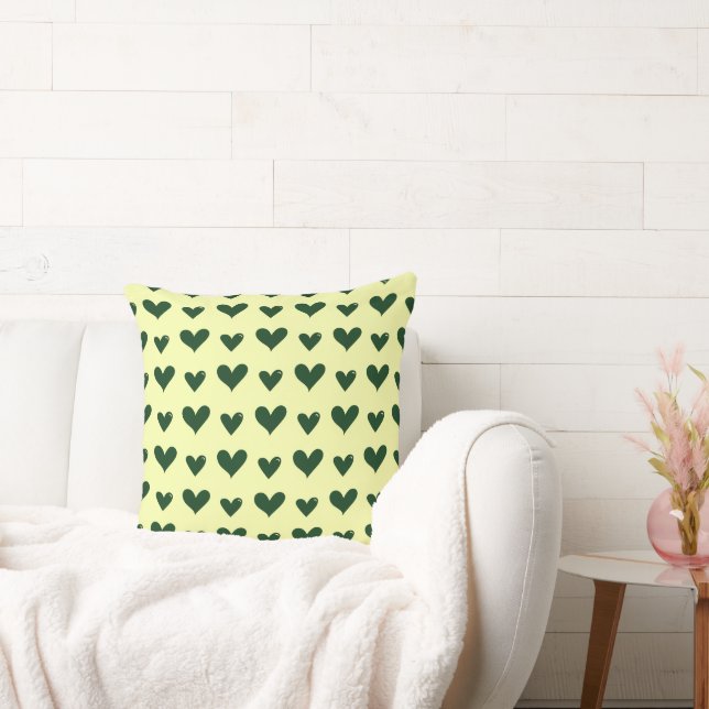 heart pattern cushion pillow (Couch)