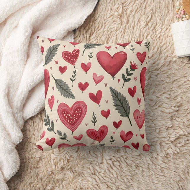 heart pattern cusion cushion (Blanket)