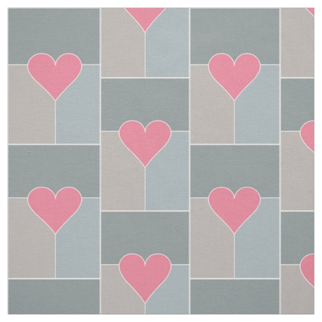 Heart Pattern custom fabric (Swatch)
