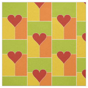 Heart Pattern custom fabric