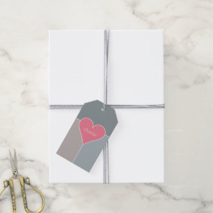 Heart Pattern custom gift tags