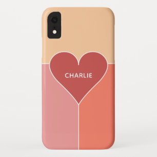 Heart Pattern custom monogram phone cases
