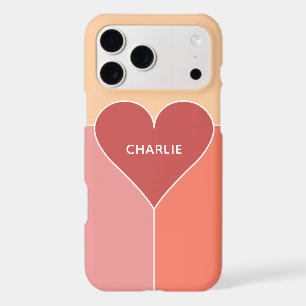 Heart Pattern custom monogram phone cases