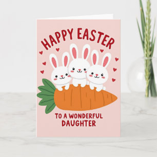 Heart Pattern Easter Card
