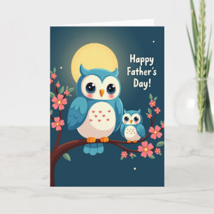 Heart Pattern Fathers Day Card
