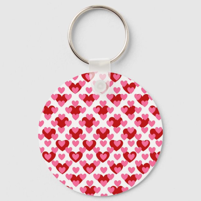 Heart Pattern Key Ring (Front)