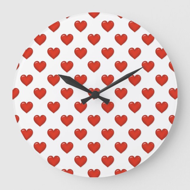 Heart  Pattern Large Clock (Front)