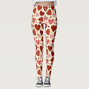 HEART PATTERN LEGGINGS
