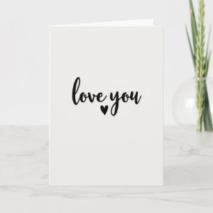 Heart Pattern Love You Card