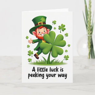Heart Pattern Luck Card