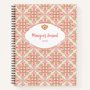 Heart Pattern Notebook – Customize Interior Pages