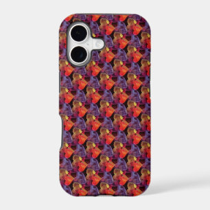 HEART pattern - red violet