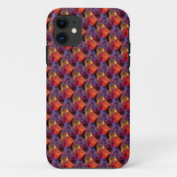 HEART pattern - red violet