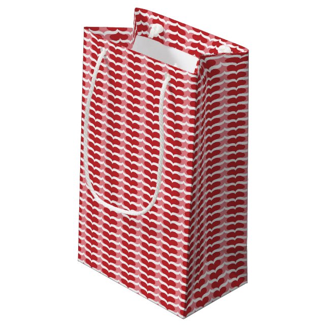 Heart pattern small gift bag (Back Angled)