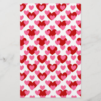 Heart Pattern Stationery