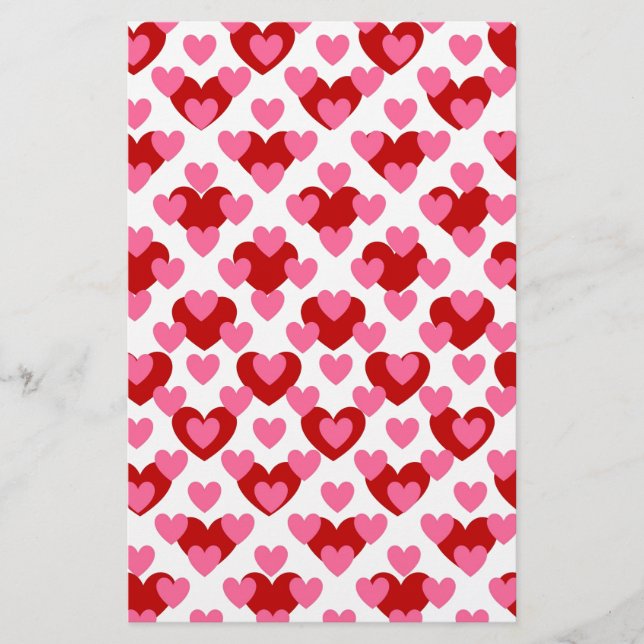 Heart Pattern Stationery (Front)