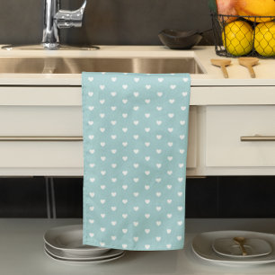Heart Pattern Tea Towel