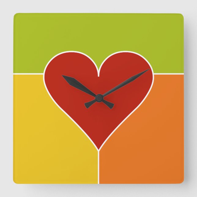 Heart Pattern wall clocks (Front)