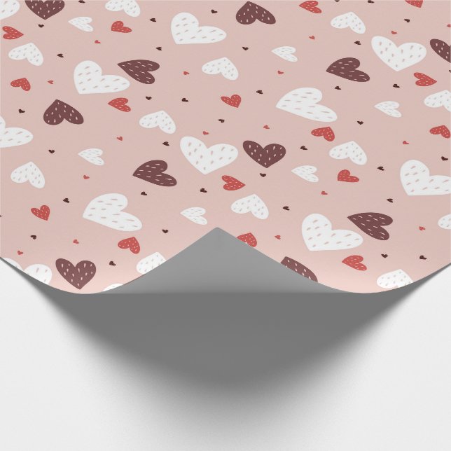 Heart Pattern Wrapping Paper (Corner)