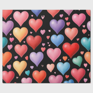 Heart-Patterned Perfect for Gifts, Valentine's Day Wrapping Paper