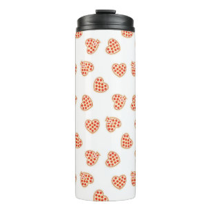Heart Pepperoni Pizza Pattern Thermal Tumbler