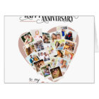 Heart Photo Collage Giant Wedding Anniversary