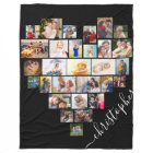 Heart Photo Collage with Script Name