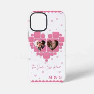 Heart Photo Design & Custom Names Romantic iPhone 12 Mini Case