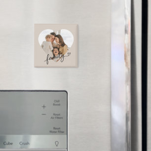 Heart Photo Family Magnet – Personalised