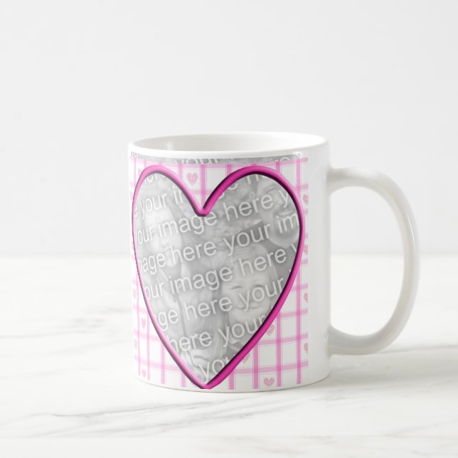 Heart Photo Frame Coffee Mug (Right)