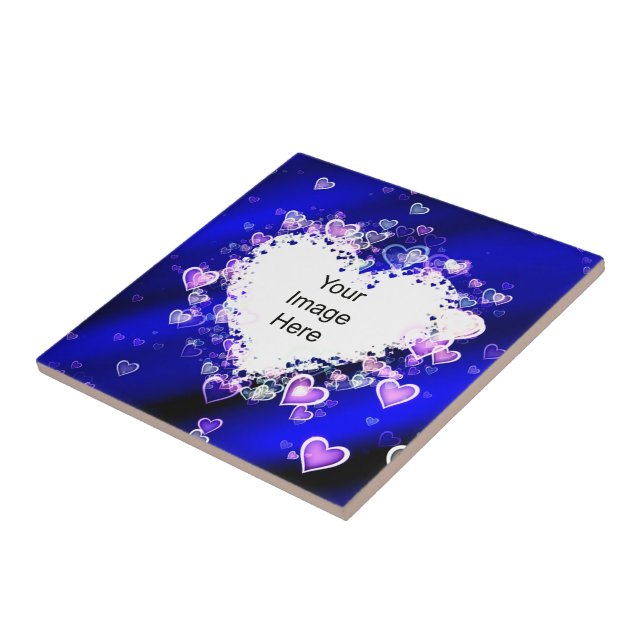 Heart Photo Template Tile (Side)