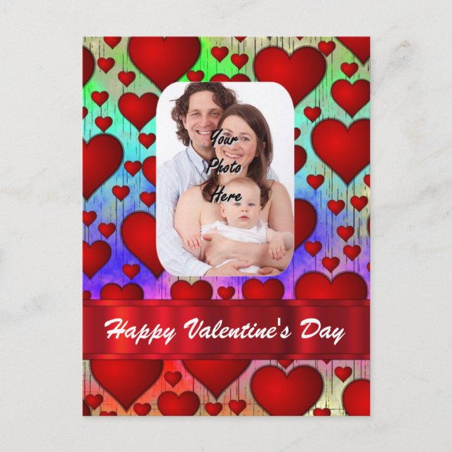 Heart photo template Valentines day (Front)