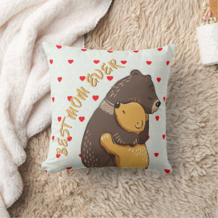 Heart pillow, mother's day gift, the best mum ever cushion