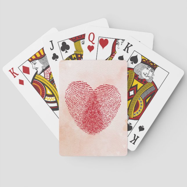 Heart Playing Cards (Back)