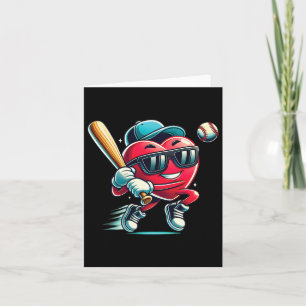 Heart Playing Sell Boys Kids Sell Valentines Day Card