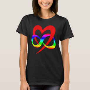 Heart Polyamory Symbol LGBT Flag Color Pride Love  T-Shirt