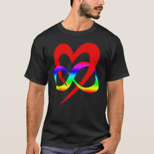 Heart Polyamory Symbol Lgbt Flag Colour Pride Love T-Shirt