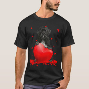Heart Portuguese Water Dog Dog Lover Christmas Val T-Shirt